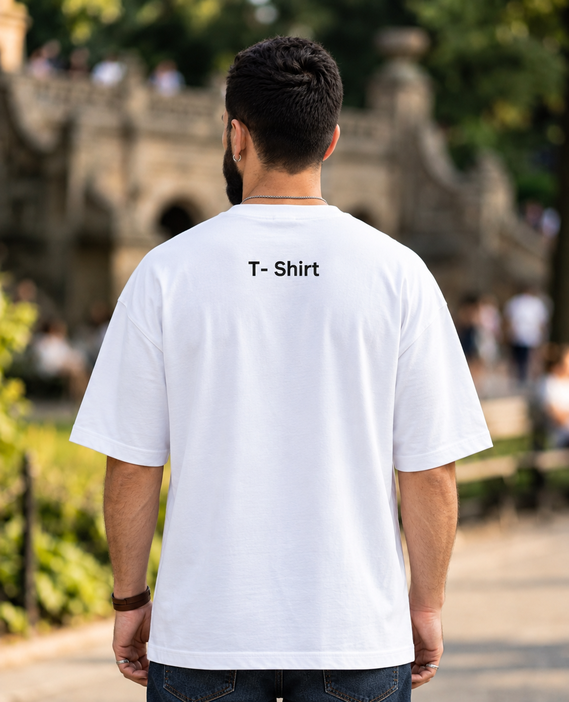 Tailored Ivory Cotton  T Shirt