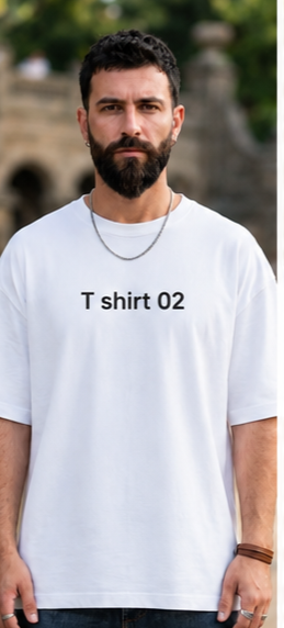 Tailored Ivory Cotton  T Shirt